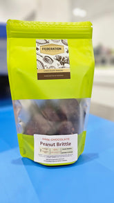 Toffee Delight: Dark Chocolate Peanut Brittle - 90g