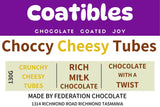 Coatibles - Choccy Cheesy Tubes - 90g