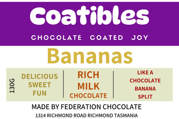Coatibles - Bananas - Milk Chocolate