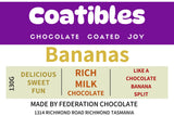 Coatibles - Bananas - Milk Chocolate - 125g