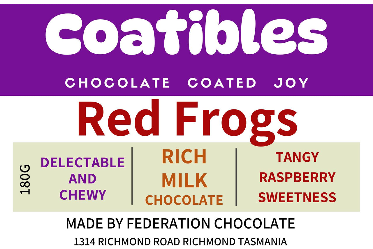 Coatible - Red Frogs in Milk Chocolate