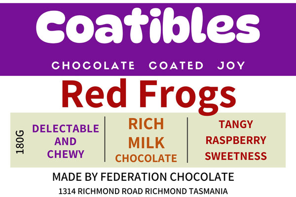Coatible - Red Frogs in Milk Chocolate