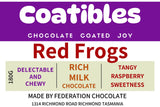 Coatibles - Red Frogs in Milk Chocolate - 175g