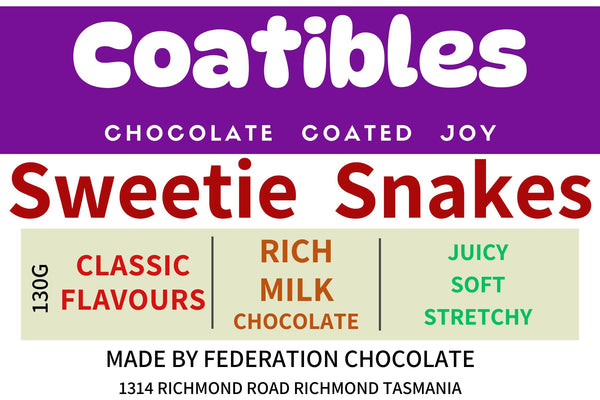 Coatibles - Sweetie Snakes - Milk Chocolate