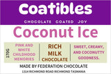Coatibles - Coconut Ice - Milk Chocolate - 125g