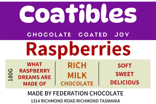 Coatibles - Raspberries in Milk Chocolate