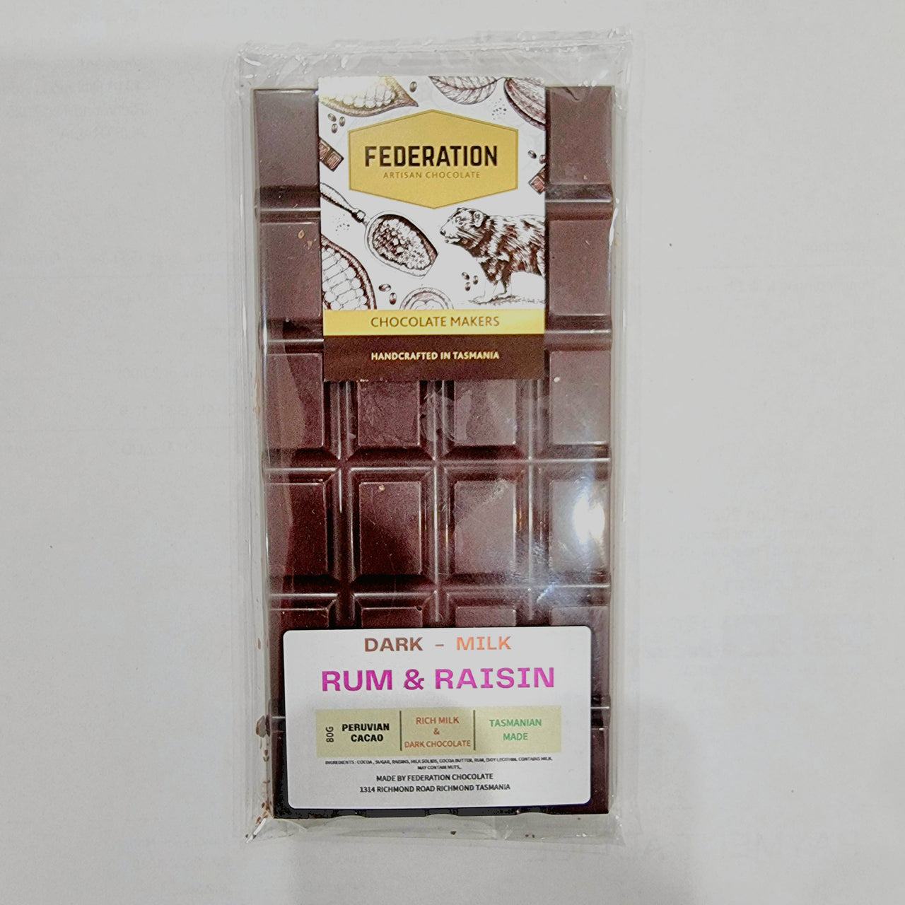 Rum & Raisin Milk-Dark chocolate
