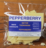 Tasmanian Native Pepperberry Chocolate Bark.