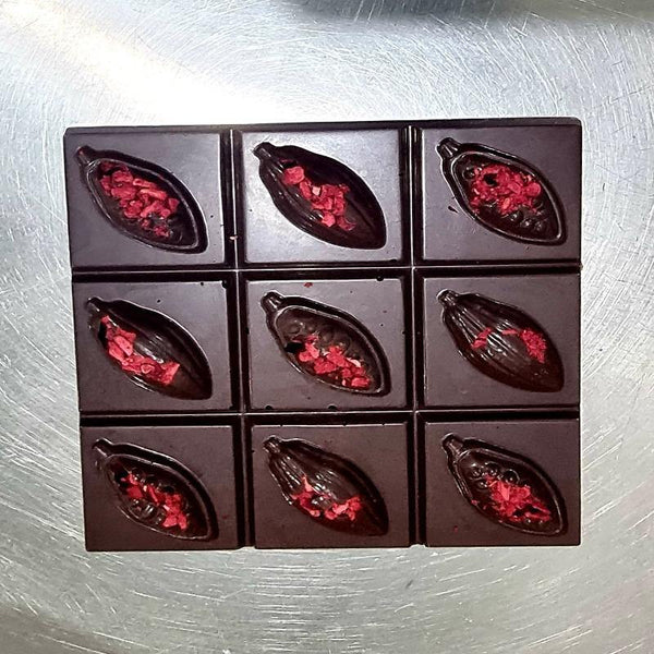 Freeze dried raspberry and dark chocolate - Federation Artisan Chocolate