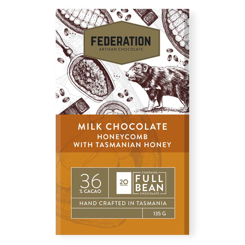 fudgey - Honeycomb Milk Chocolate