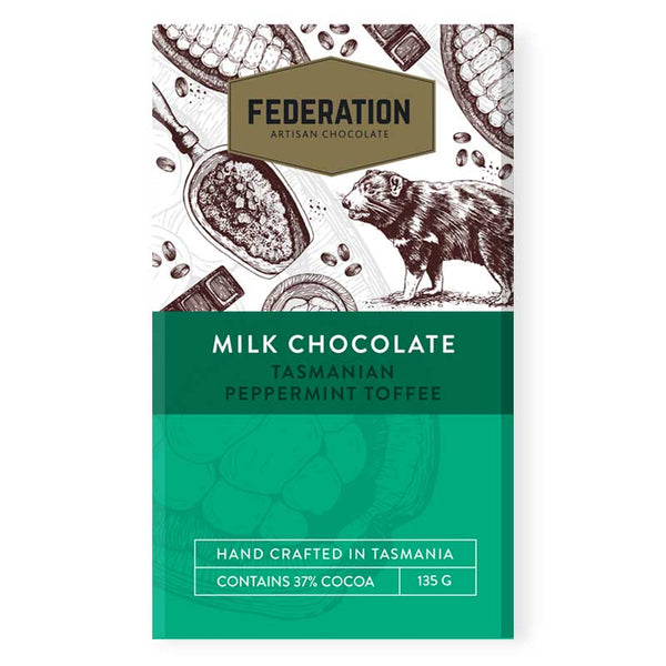 fudgey - Tasmanian Peppermint in Milk Chocolate