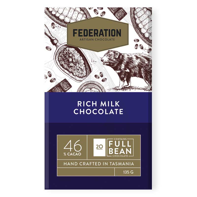fudgey - Rich Milk Chocolate 46% Cacao